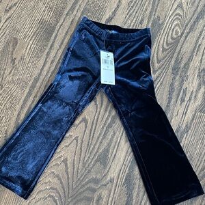 Polo by Ralph Lauren Kids Velvet Leggings - Navy Size 3